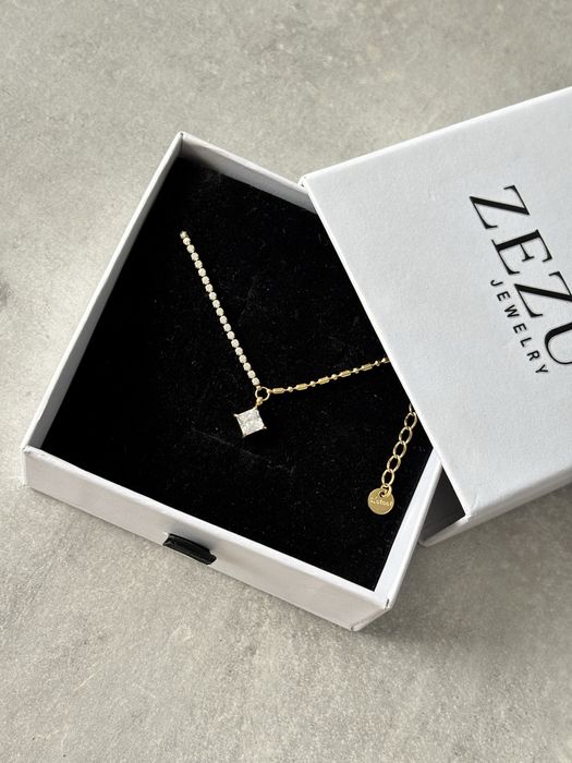 Elegancki naszyjnik Cyrkonia bling Hot