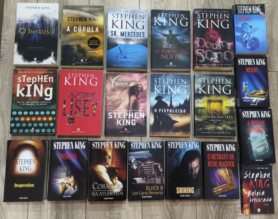 Stephen King, Yrsa, Follett, Zafón, Nesbo, Lackberg