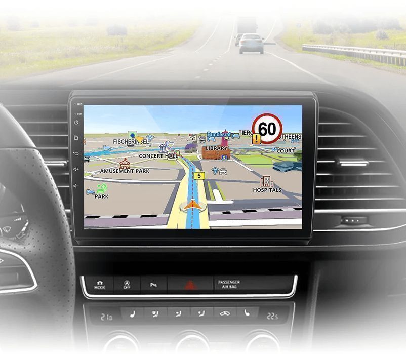 Radio Android 9” CarPlay Android Auto – Seat Leon MK3 2012–2020 PL