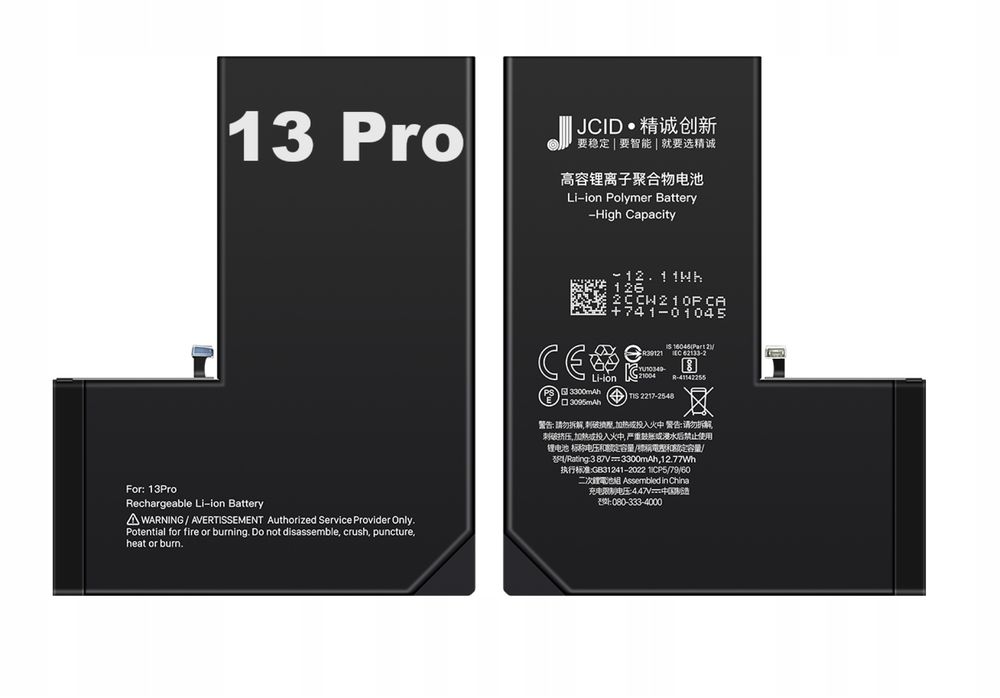 Bateria IPhone13Pro JCID Oryginał High Capacity zwiększona pojemność
