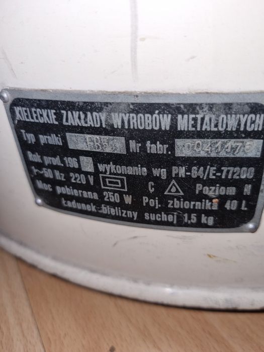 Frania, pralka z PRL-u