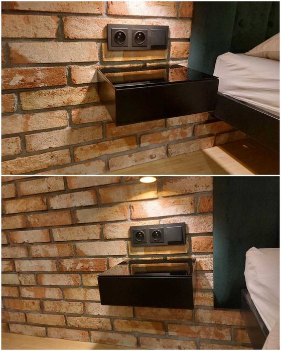 Łóżko Loftowe, Lewitujące, Nowoczesny Styl