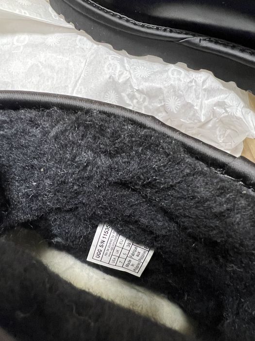 Чорні уггі UGG Classic mini Iridescent оригінальні теплі черевики