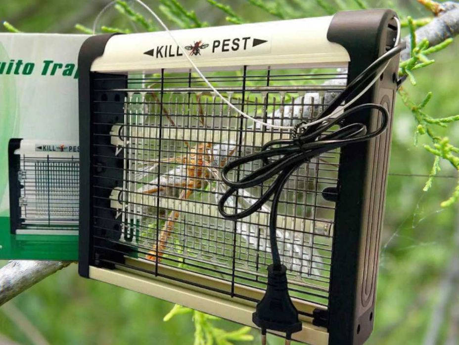 Ловушка для комаров, мух, насекомых. ультрафиолетовая лампа от комаров