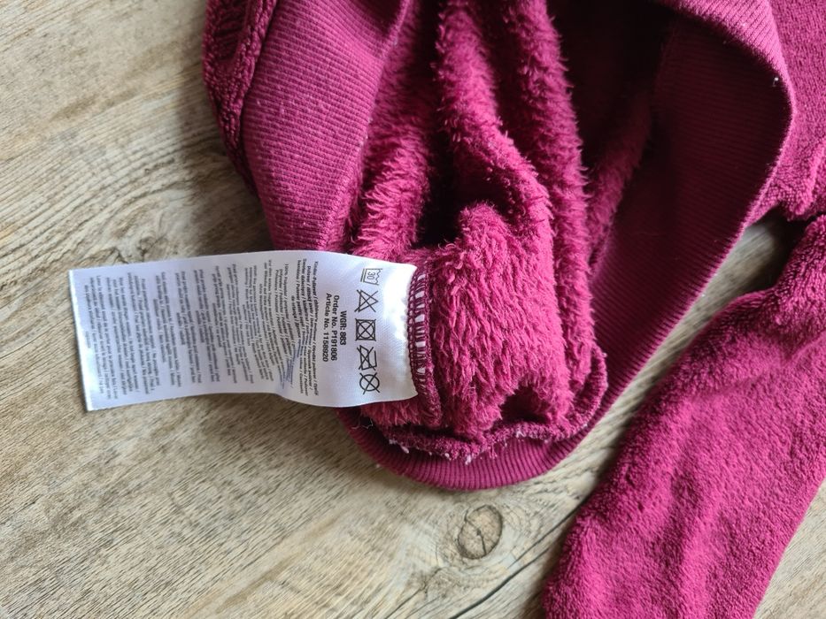 Bluza polarowa ciepła KIK koko rozm 110 burgund