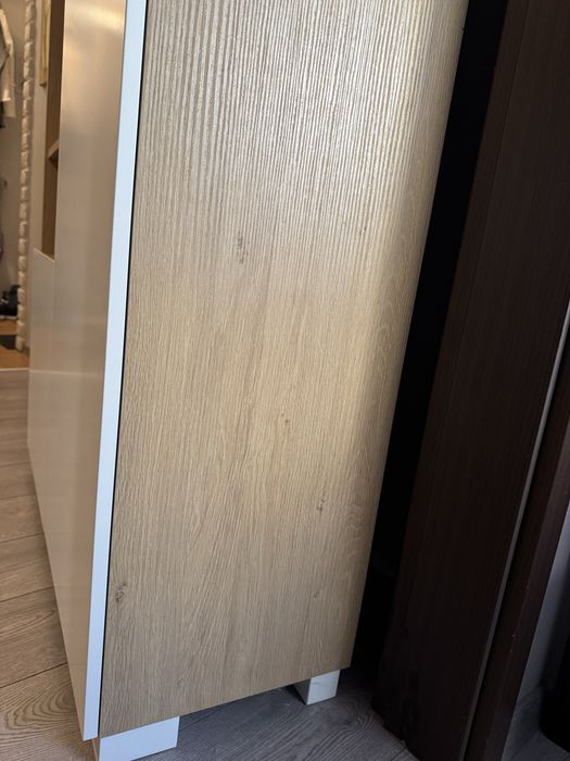 Regał Meblik UNI OAK białe fronty
