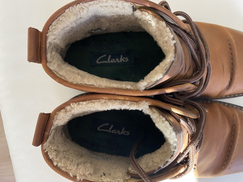 Зимние мужские ботинки на натуральном меху Clarks