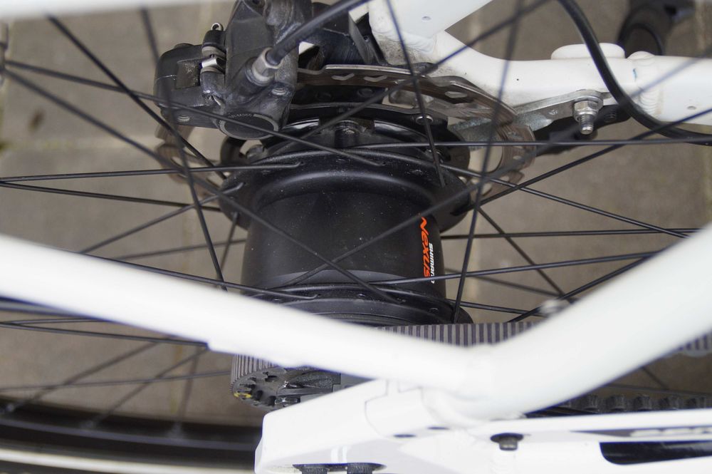 Rower elektryczny System Bosch napęd pasek piasta 8 biegowa