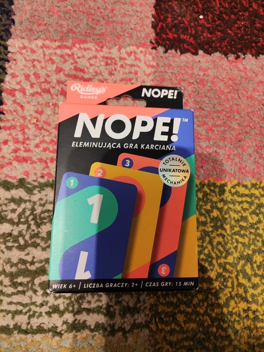 Gra karciana NOPE jak nowa