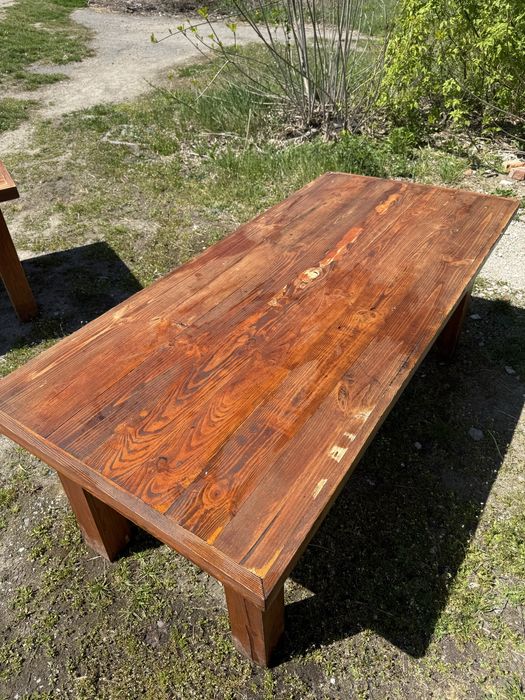 Столи деревʼяні ( дуб, сосна)