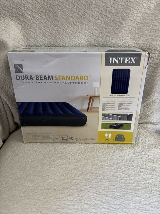 Intex colchão insuflável de campismo 137x191x25cm