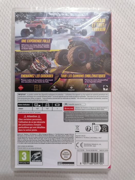 Nintendo switch Monster Jam Showdown no plástico
