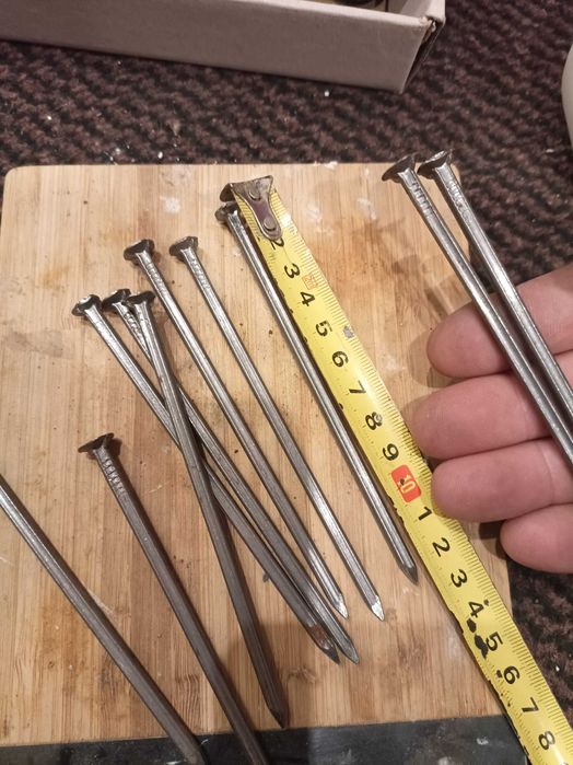 20sztuk gwoździe kute długie nowe 125mm nieużywane