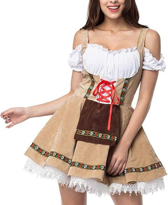 Damska sukienka kostium w stylu bawarskim oktoberfest rozm. XXL K371