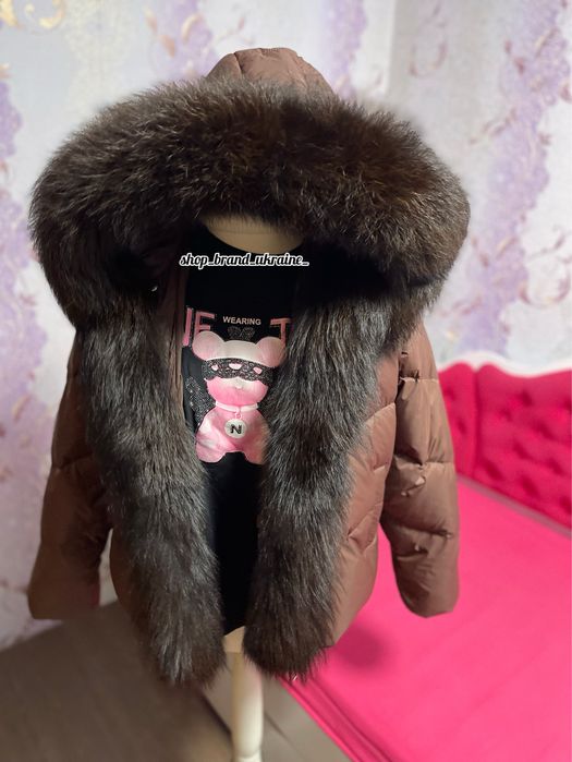 Пуховик з натуральним хутром