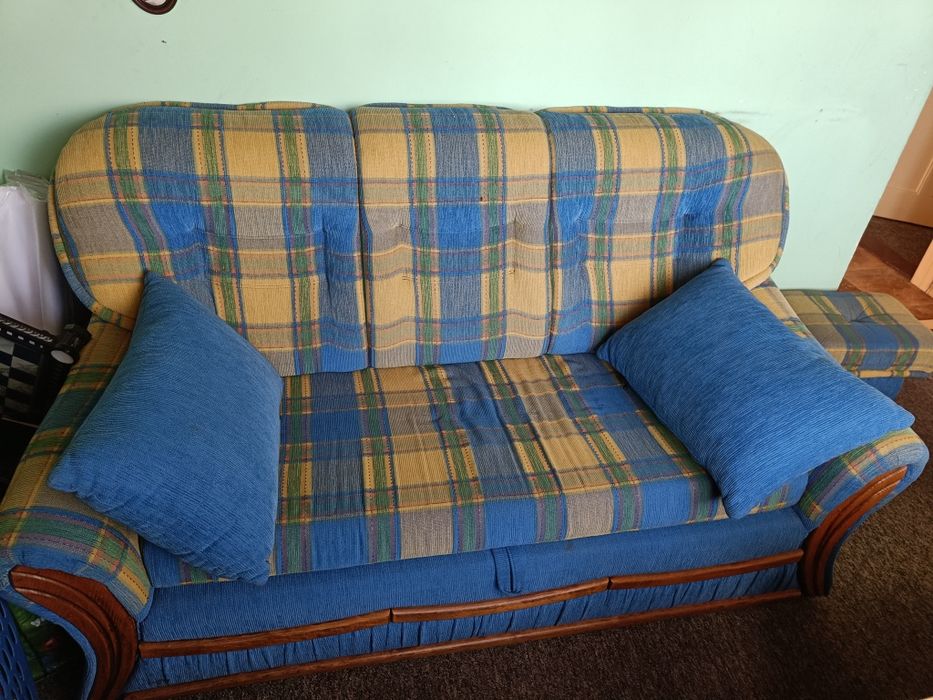Sofa używana i pufa gratis