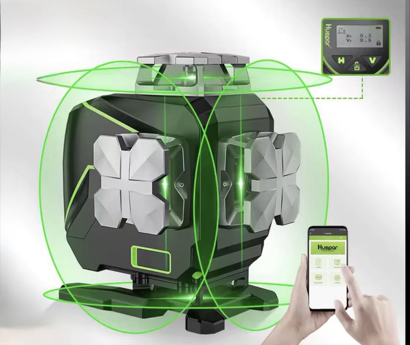 Лазерний рівень нівелір Huepar S04CG