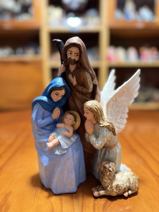 Sagrada família pintada à mão