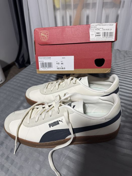 Кеды Puma Club SL Suede Fr.Ivory-Str.Gray новые. 44 размер