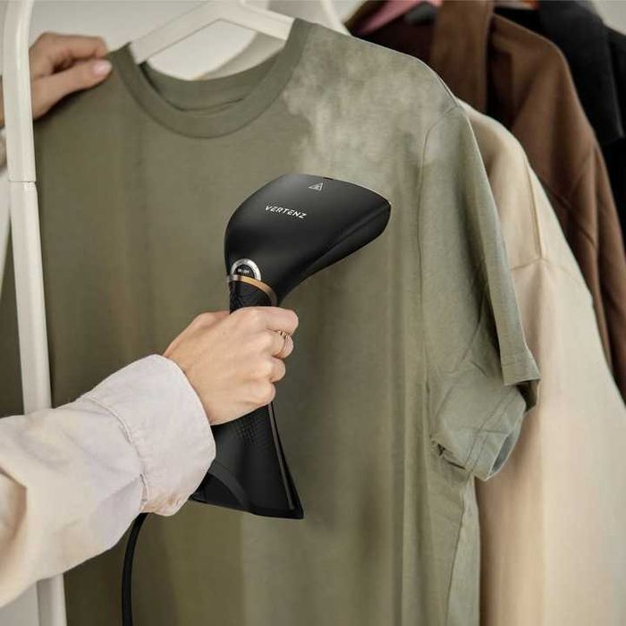 Parownica do ubrań steamer vertenz czarna 1650w nakładka żelazko parow