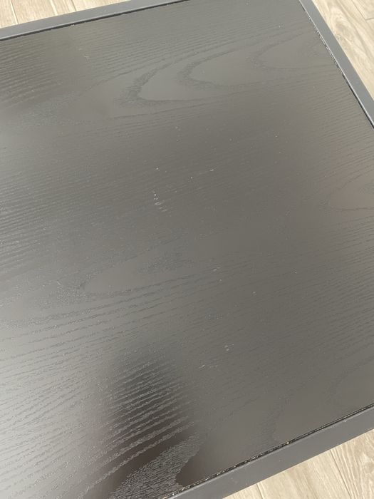 Zestaw dwoch czarnych stolików kawowych Actona