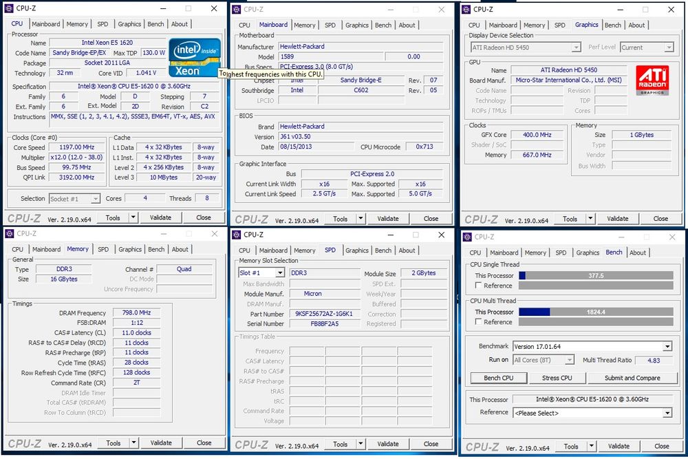 Serwer hp workstation z420