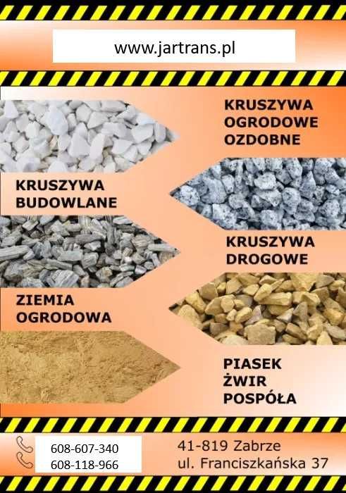 Kruszywa dolomitowe, kliniec, łupek czerwony, kruszywa ogrodowe