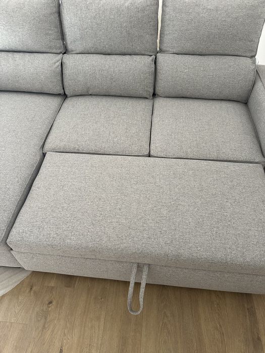 Sofá cama com chaise longue Gato Preto