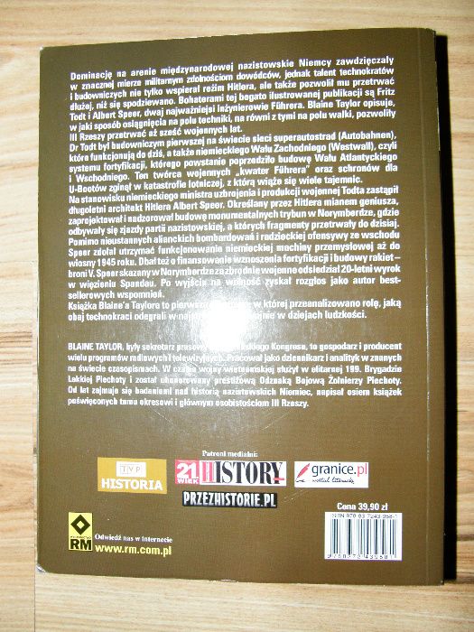 Inżynierowie tajna armia Hitlera. Sekrety historii. Blaine Taylor.