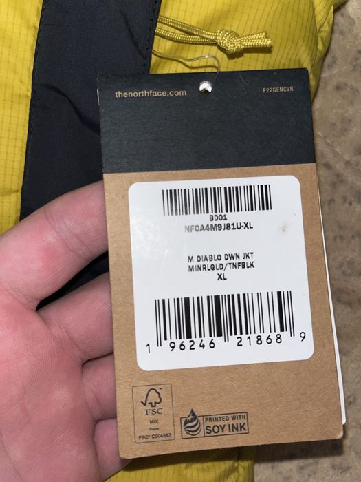 The North Face Diablo Down Jacket ( L-XL ) Пуховик. Оригинал