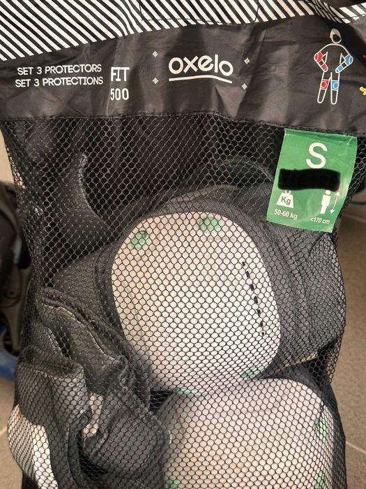 Patins em Linha + proteção + capacete