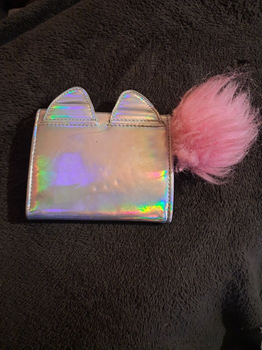 Гаманець дитячий кошеня з пухнастим помпоном