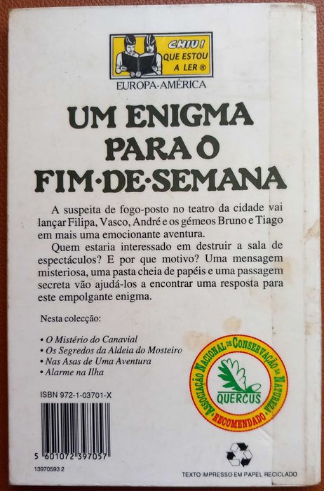 Um Enigma para o Fim de Semana - portes incluídos