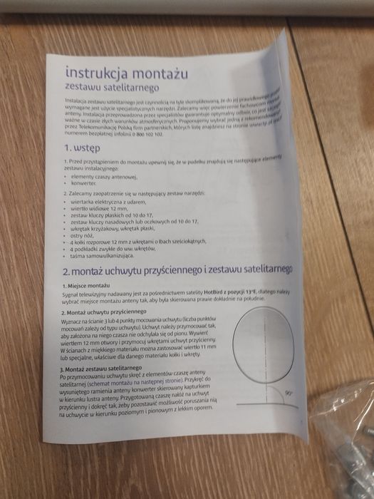 Zestaw satelitarny nowy