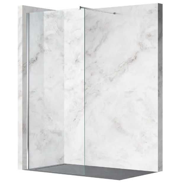 Ścianka prysznicowa 100 x 200 cm transparentna 8 mm chrom