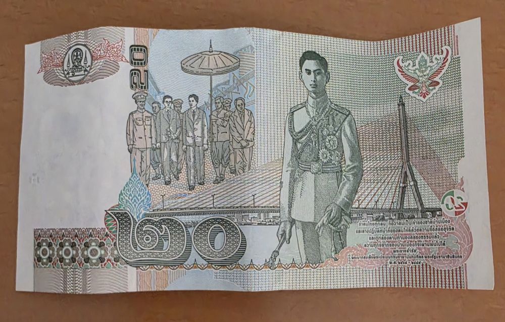 20 baht Tajlandia