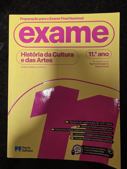 Livro exame final nacional Historia e cultura das artes 11 ano