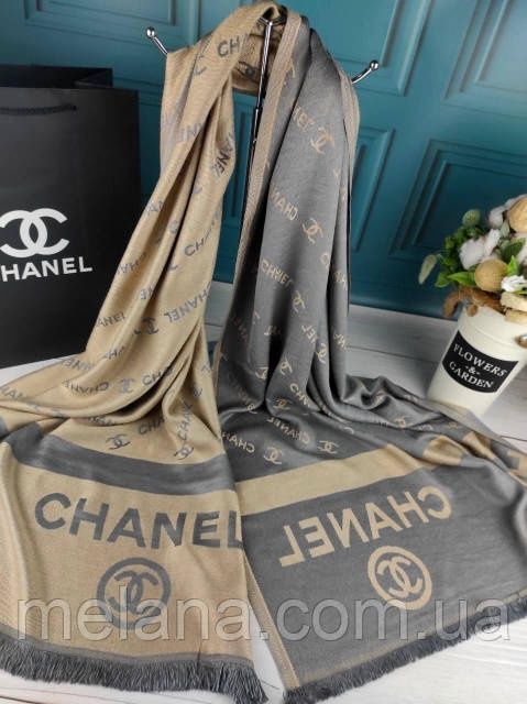 Шарф палантин платок Шанель Турция жіночий шарф