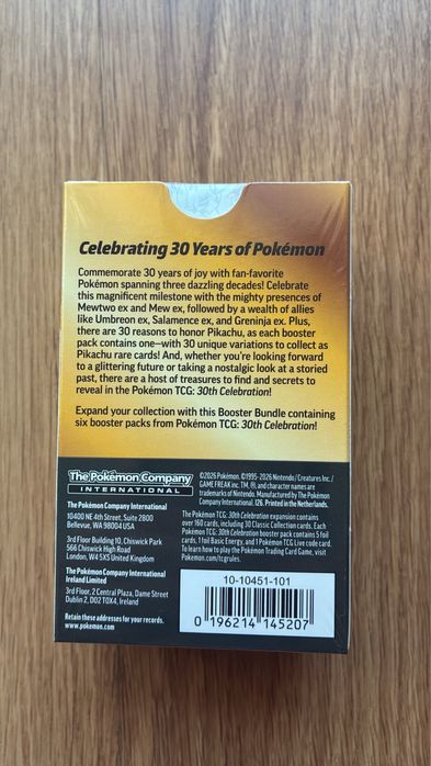 Pokémon 30th anniversary Booster Bundle