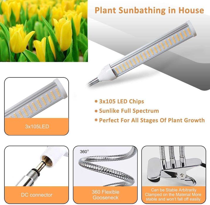 Lâmpada de planta em crescimento, 150 W, 315 LED