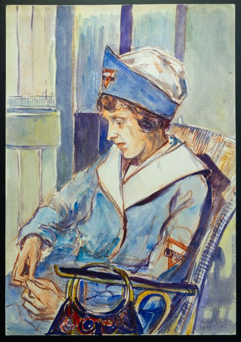 Conjunto de 6 pinturas originais E. Bryham Parsons