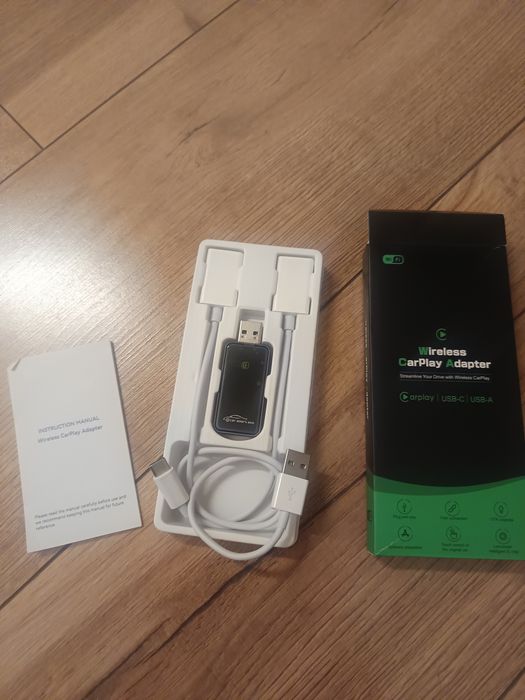 Bezprzewodowy Adapter CarPlay 2in1 wireless USB C Usb A