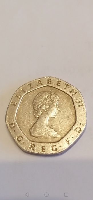 Moneta kolekcjonerska 1982 twenty pence Elizabeth ||