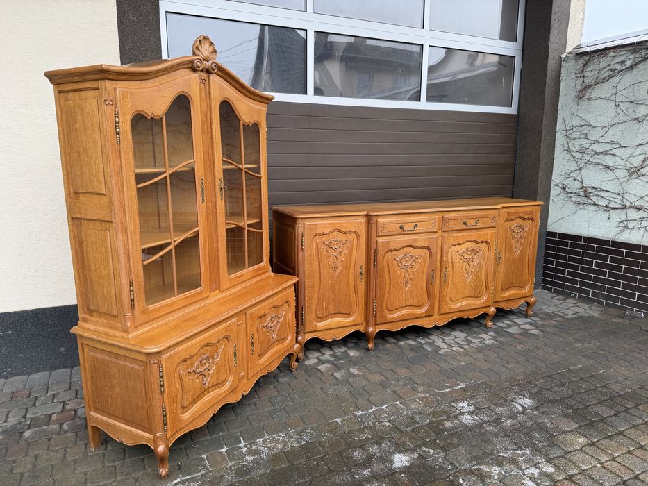 Zestaw ludwikowski komoda witrynka Ludwik Xv