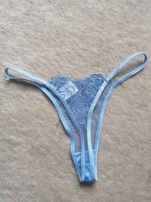 NOWA Błękitna bielizna 40 L niebieska seksowana komplet bielizny sexy