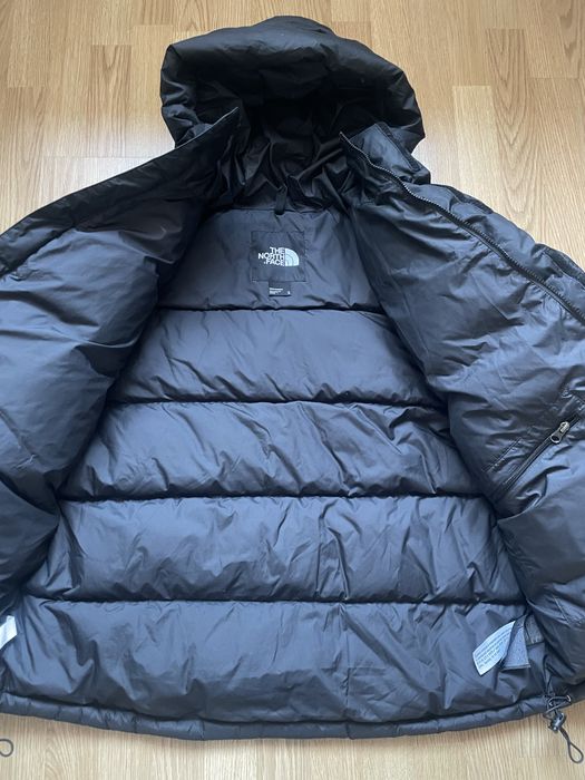 The North Face 700 kurtka puchowa męska czarna puchówka z kapturem