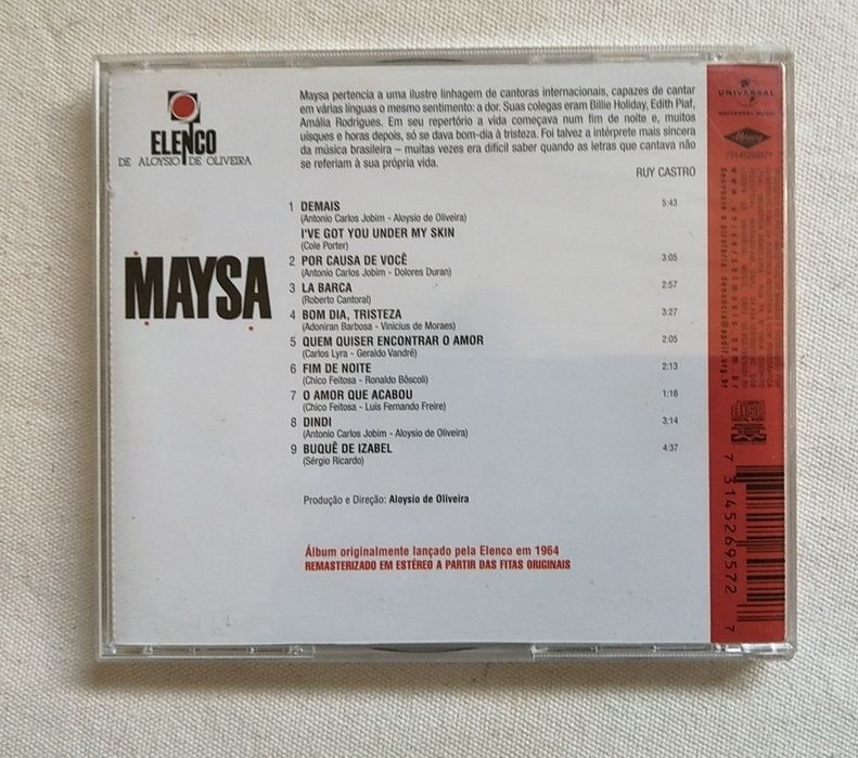 3 CDs cantora Maysa