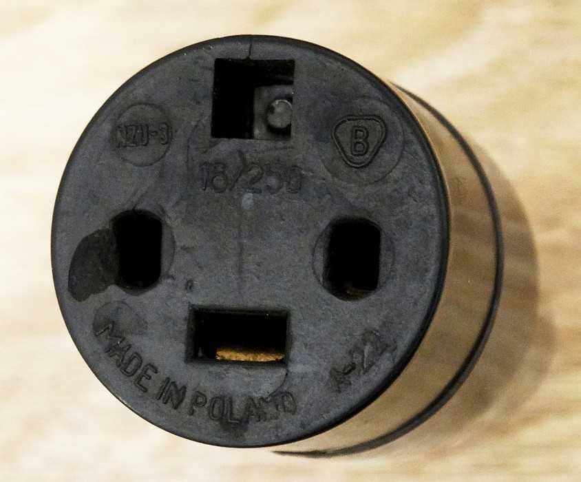 Wtyk nasadka grzejna NZU-3, A-22, do czajnika ceramicznego PRL RETRO