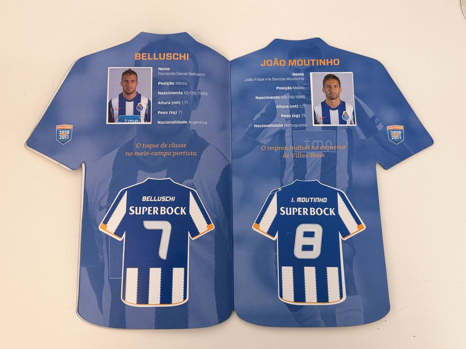 Caderneta Cromos Camisola FCP Porto 2010/2011