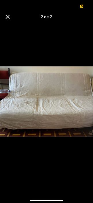 Sofa cama com capa